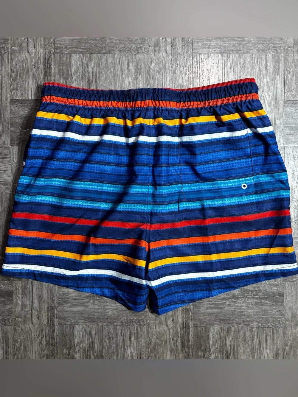 Men’s Speedo Swimsuit Swim Shorts Trunks 3-Pocket Zips, Size XXL